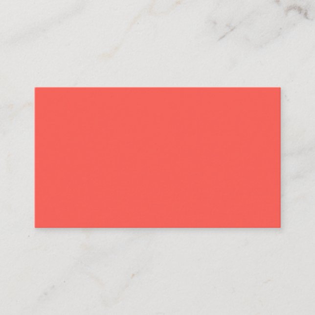 Carte De Visite  Corail (couleur solide)  (Devant)