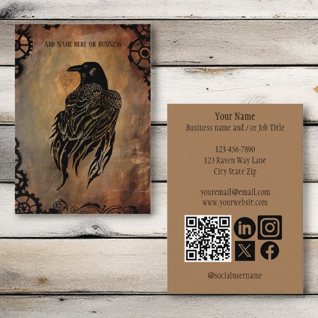 Carte De Visite Corbeau (Créateur téléchargé)