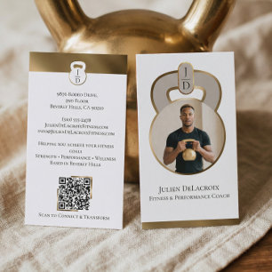 Carte De Visite Corde à sauter en or Luxe Monogram Coach de fitnes