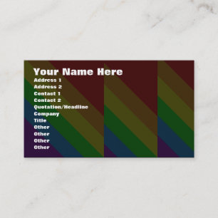 Carte De Visite Corey Tiger 80s Angles Arc-en-ciel