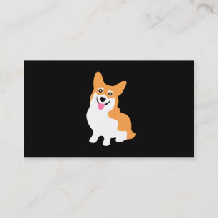 Carte De Visite Corgi mignon dessinant - ajoutez votre propre