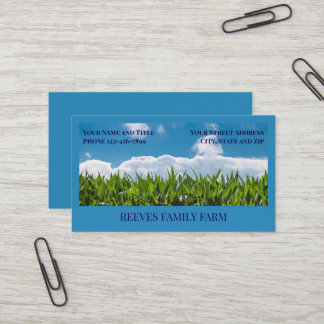 Carte De Visite Corn Farmer Wheat Agricultural Business Cards