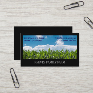 Carte De Visite Corn Farmer Wheat Agricultural Business Cards