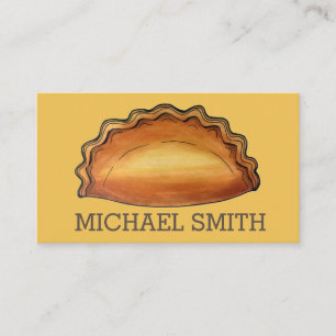 Carte De Visite Cornish Pasty UK British Meat Pie Savoureuse