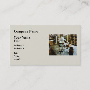 Carte De Visite Cornue dans le laboratoire de Chem