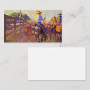 Carte De Visite Corral Dust, 1915 par Maynard Dixon