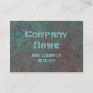Carte De Visite Corrosion "cuivre" impression "description" chubby
