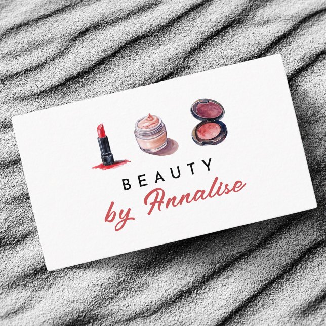 Carte De Visite Cosmétique Cute Make Artist (Créateur téléchargé)