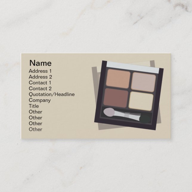 Carte De Visite Cosmétiques - affaires (Devant)