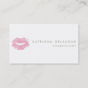 Carte de visite Cosmetologie de marque de baiser r