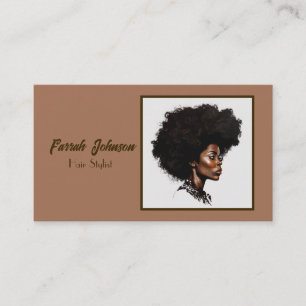 Carte De Visite Cosmétologue Afro