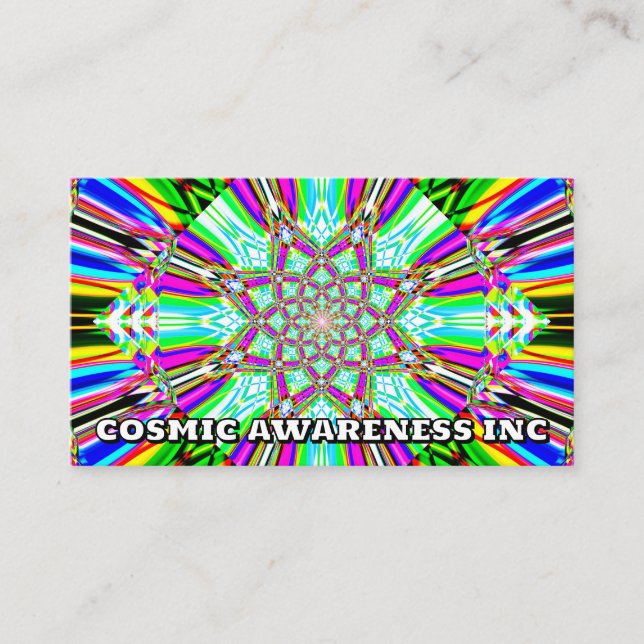 Carte De Visite COSMIC AWARENESS INC - (vous pouvez modifier les m (Devant)
