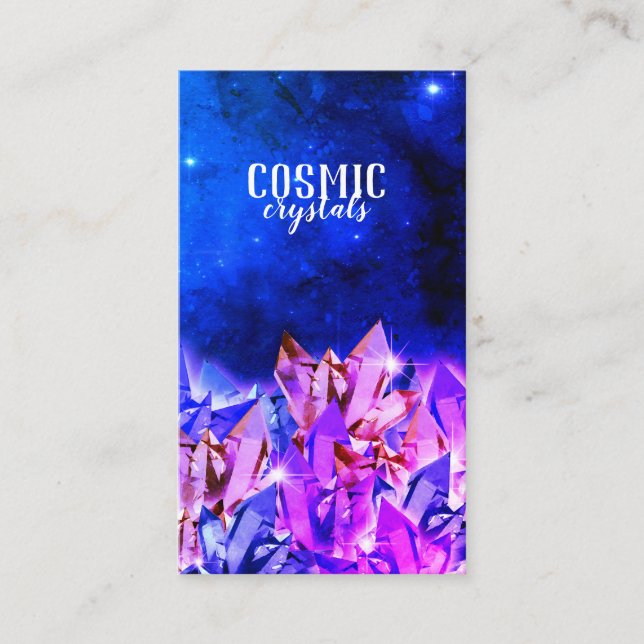 Carte de visite cosmique de Miami de cristaux (Devant)