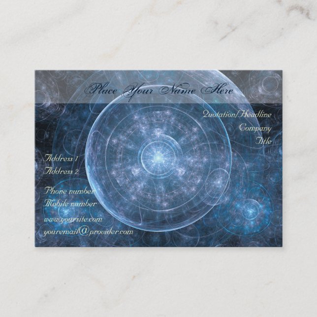 Carte De Visite Cosmos Background (Devant)