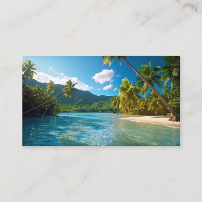 Carte De Visite Costa Rica Island Paradise  (Devant)
