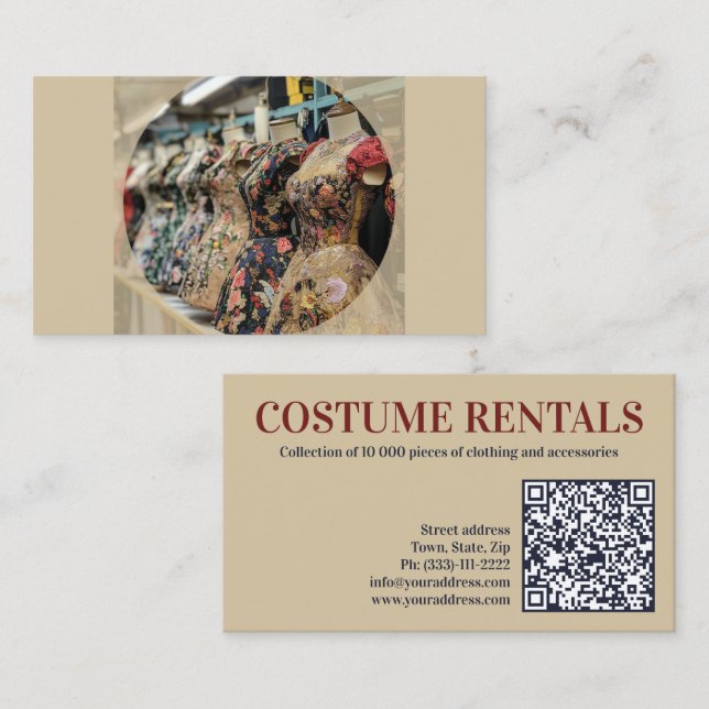 Carte De Visite Costume de location Maison Master Tailor Classic N (Devant / Derrière)