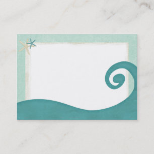 Carte de visite côtier d'étoiles de mer de ressa