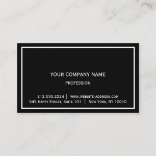 Carte De Visite Couche de conseil simple et moderne encadrée en no