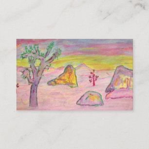 Carte De Visite Coucher de soleil de Joshua Tree