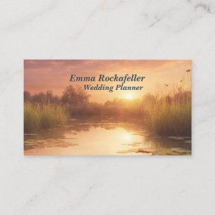 Carte De Visite Coucher de soleil paisible