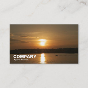 Carte De Visite Coucher de soleil sur la baie Cardiff