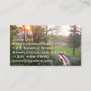 Carte De Visite Coucher de soleil sur le Rainbow Bridge au Grove C