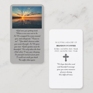 Carte De Visite Coucher de soleil vibrant violet orange jaune bleu