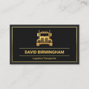 Carte De Visite Couches Gris Professionnelles Camion Trame Camion 