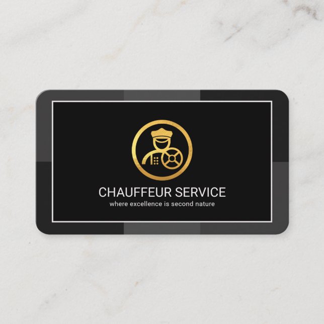 Carte De Visite Couches Monochromes Gris Créatives (Devant)