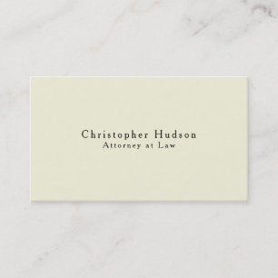 Carte De Visite Couleur Beige Simple Uni Minimaliste