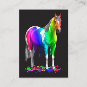 Carte De Visite Couleur de l'arc-en-ciel Déchets de peinture à l
