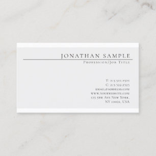 Carte De Visite Couleur élégante tendance Design moderne chic prop