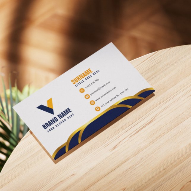 Carte De Visite Couleur foncée de luxe (Créateur téléchargé)