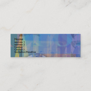 Carte de visite couleur pastel transparent