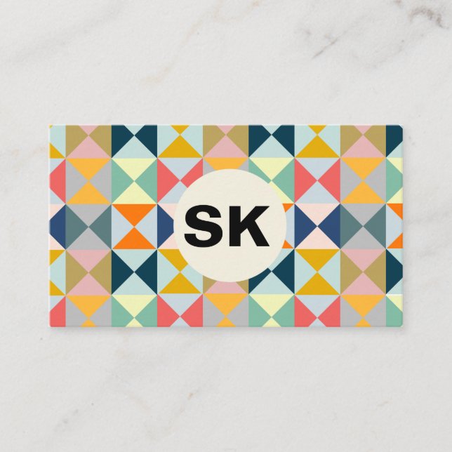 Carte De Visite Couleur prismatique moderne | Businesscard (Devant)
