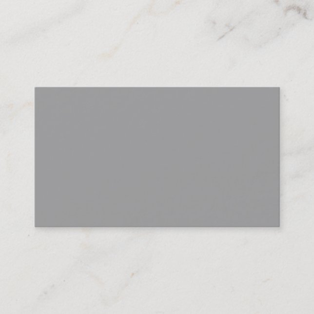 Carte De Visite Couleur solide : gris foncé (Devant)