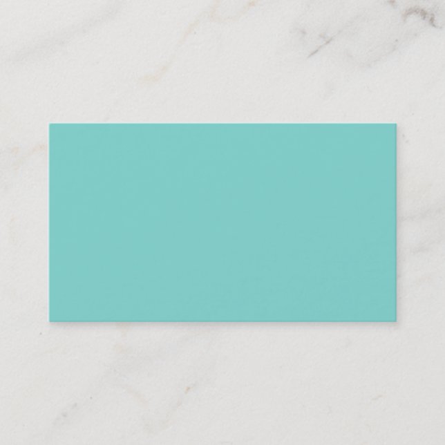 Carte De Visite Couleur solide : Turquoise Aqua (Devant)