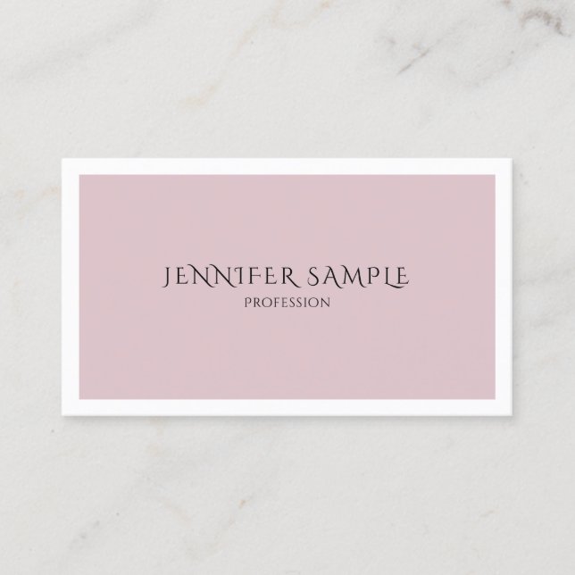 Carte De Visite Couleur tendance Design moderne et sophistiqué pro (Devant)