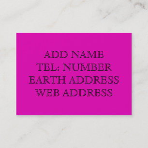Carte de visite couleur violet