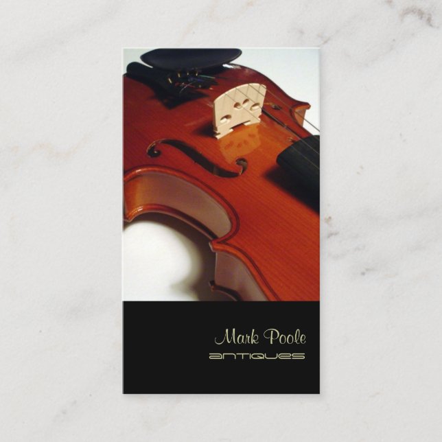 Carte De Visite Couleur violon/do-it-yourself PixDezines (Devant)