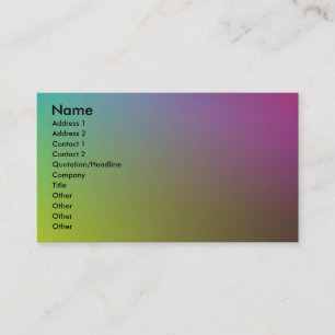 Carte De Visite Couleurs
