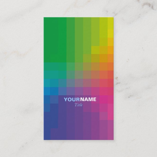 Carte De Visite Couleurs (Devant)