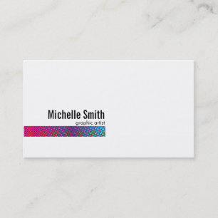 Carte De Visite Couleurs demi-tons