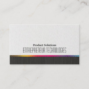 Carte De Visite Couleurs demi-tons   Texture blanche noire