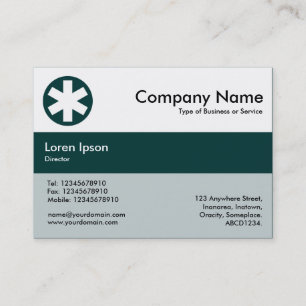 Carte De Visite Couleurs du centre - Vert foncé - Asterisk