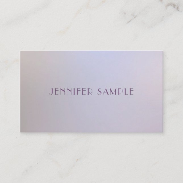 Carte De Visite Couleurs élégantes modernes et tendance Modèle min (Devant)