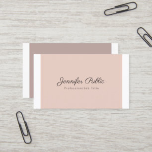 Carte De Visite Couleurs Élégantes Professionnelles Simple Chic Mo