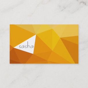 Carte De Visite Couleurs géométriques (oranges)