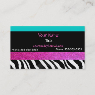 Carte De Visite Couleurs lumineuses d'impression girly chic de