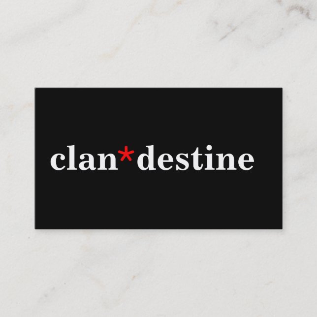 Carte De Visite Couleurs minimales modernes (Devant)